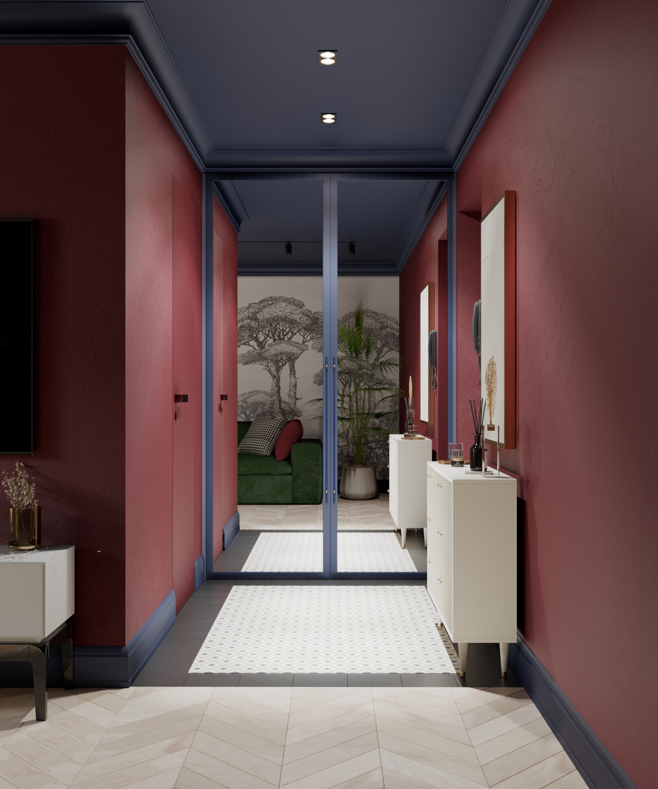 Яркая хрущёвка 45 кв.м для молодой пары