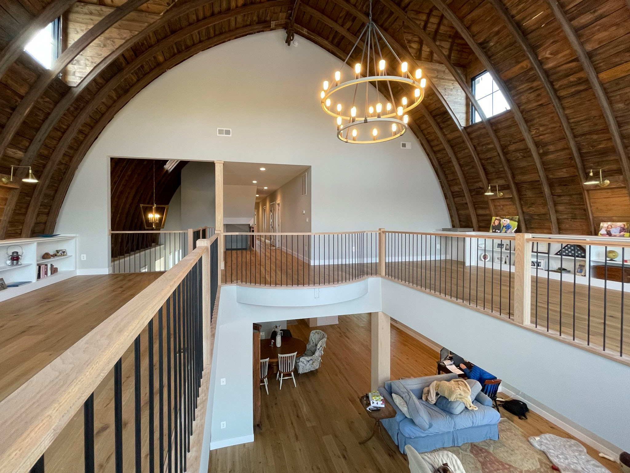 102_Straight-Freestanding Stairs/Landing in Barn Style Home, Leesburg VA 20175