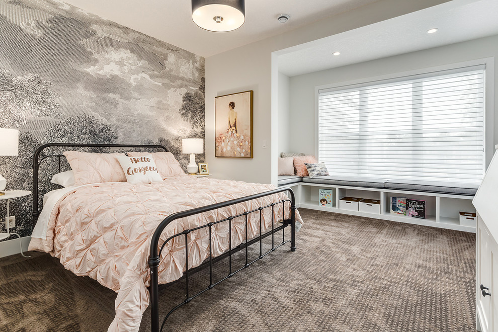Modern Farmhouse in Altadore - Girls room fit for a princess!