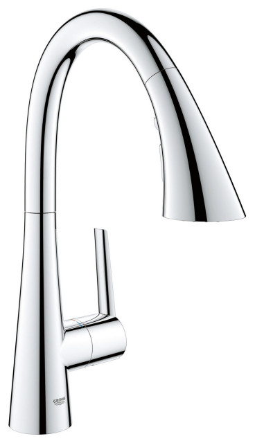 Grohe Zedra Single-Handle Kitchen Faucet, Starlight Chrome