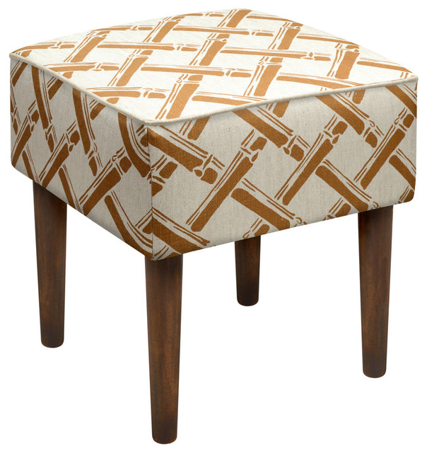 Bamboo Trellis Modern Vanity Stool Asian Vanity Stools And