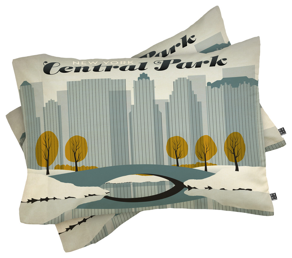 Deny Designs Anderson Design Group Central Park Snow Pillow Shams, King