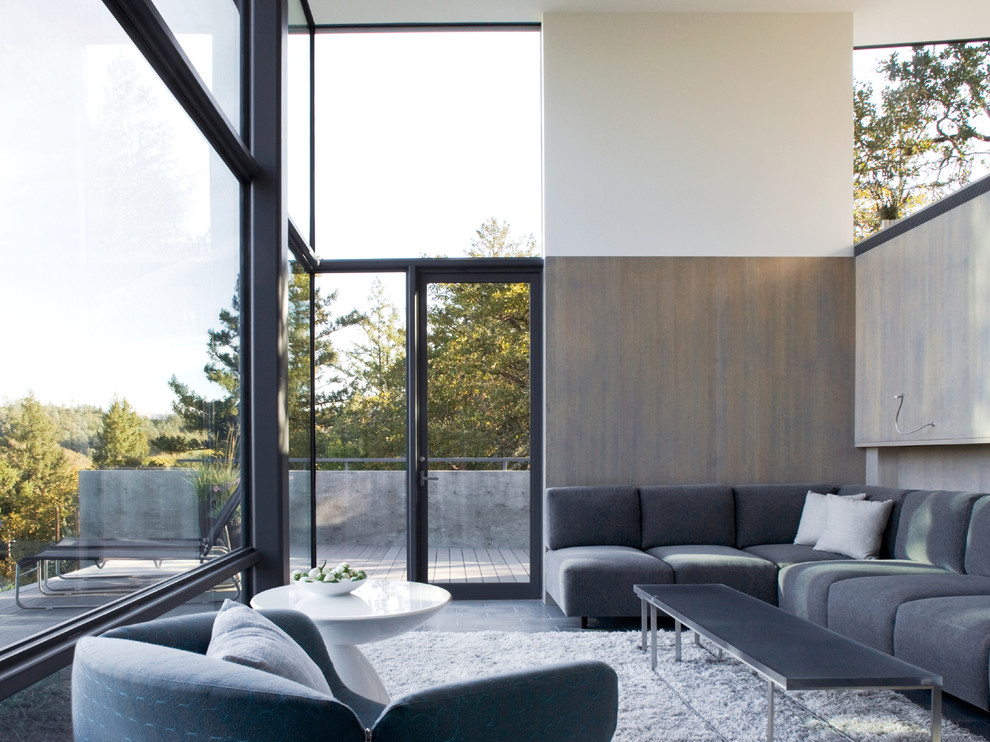 Living room - modern living room idea in San Francisco