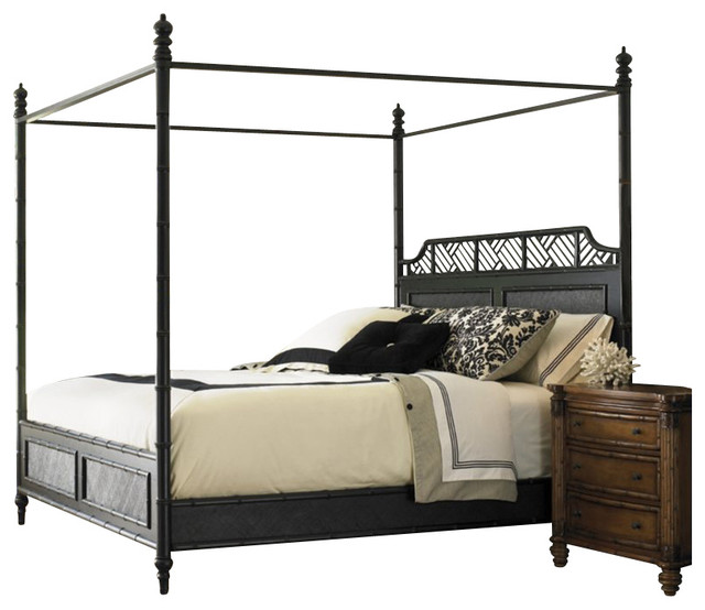Henry Link Henry Link West Indies Poster Bed in Weathered Black Finish