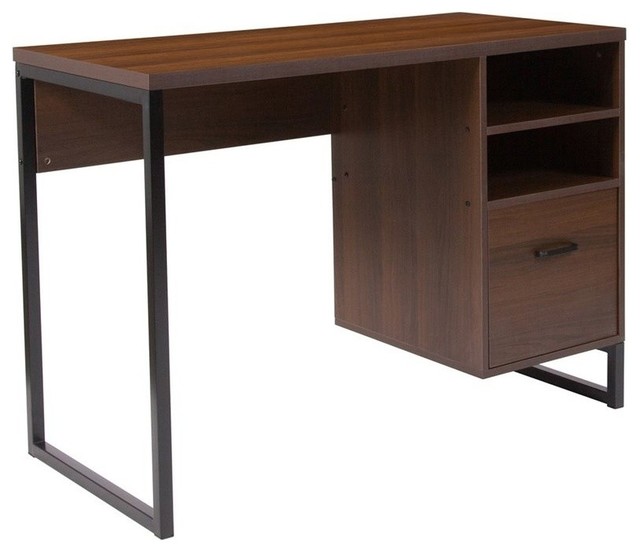 Flash Furniture Computer Desk In Rustic Transitional Desks And Flash Furniture Computer Desk In Rustic Transitional Desks And Hutches By Homesquare