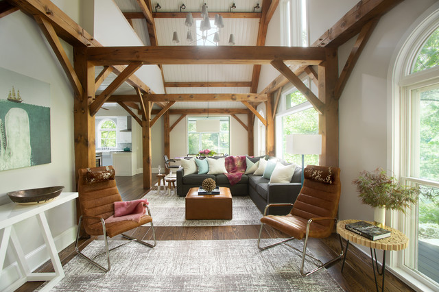 Rustic Chic Weekend Home clasico-renovado-salon