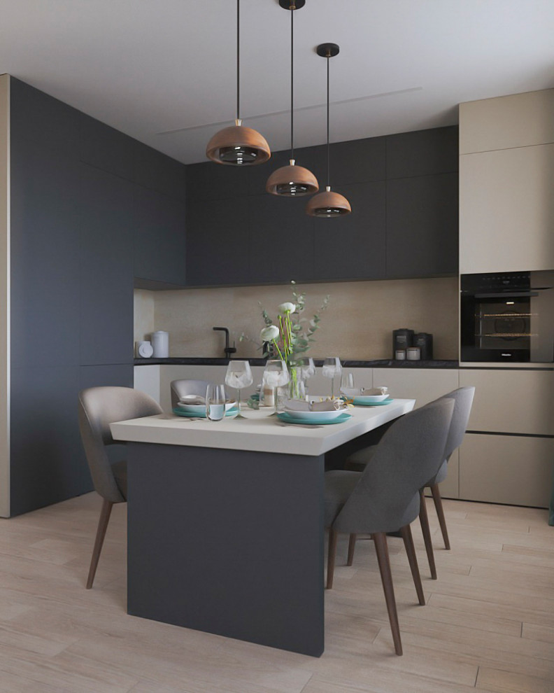 Кухня-гостиная в современном стиле