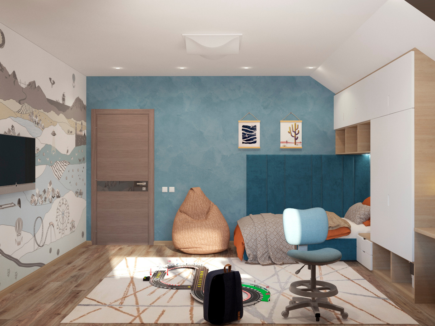 детская в современном стиле