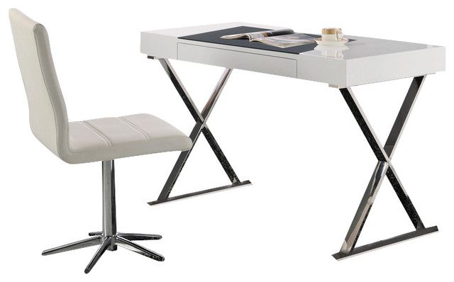 Bamodern Computer Desk High Gloss Contemporary Desks And Bamodern Computer Desk High Gloss