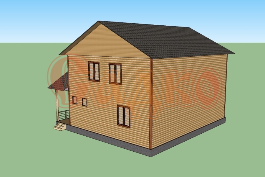 Дом из профилированного бруса 63