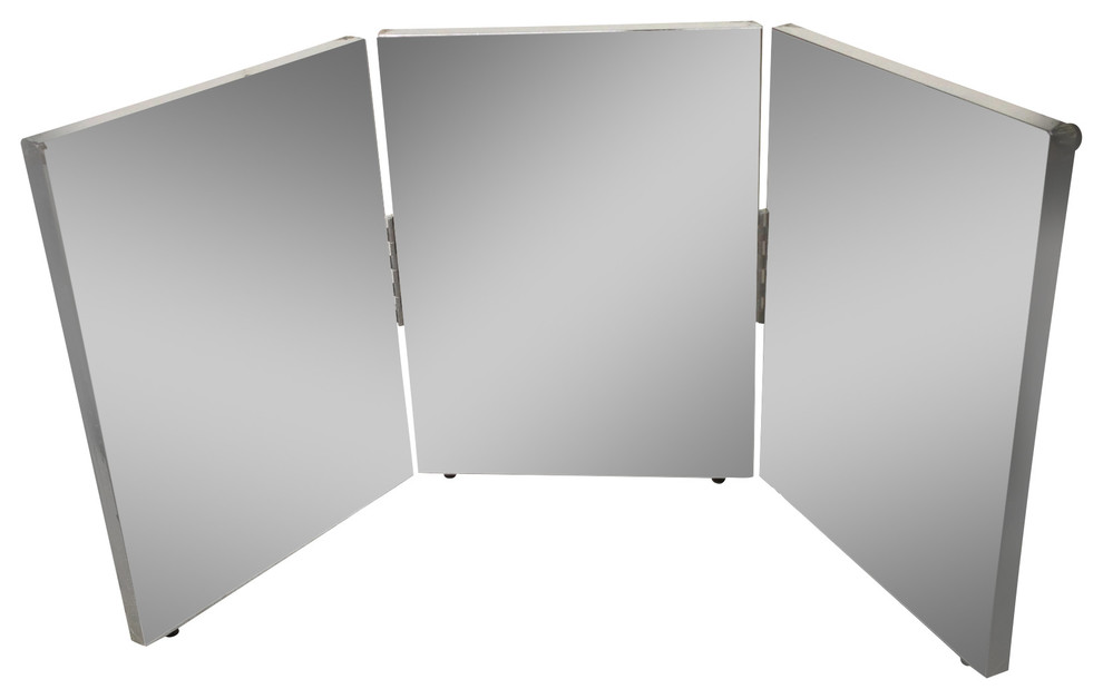 LiteMirror, Shatterproof TriFold Mirror Contemporary Makeup Mirrors