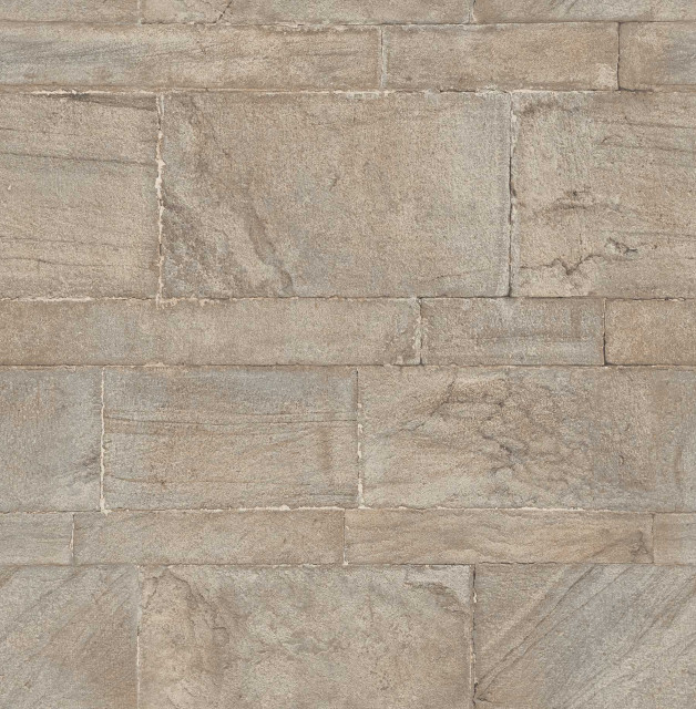 2540-24021 Clifton Platinum Sandstone Wallpaper Non Woven Modern Style
