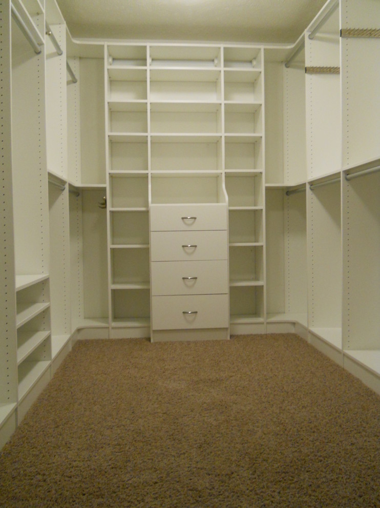 This is an example of a contemporary storage and wardrobe in Cleveland.