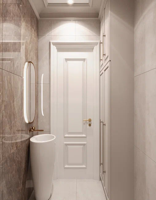 Светлая квартира 112,55 м² в современном стиле