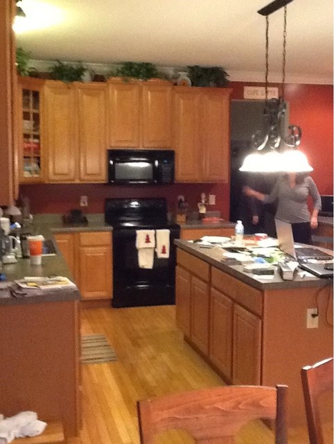 Kitchen transformation before transitional