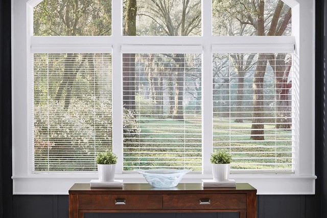 WHITE WOOD BLINDS - Slat Sizes - 1