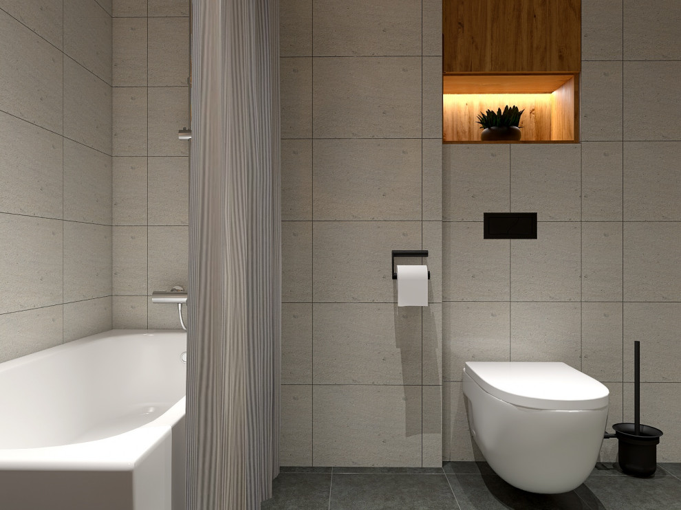 Санузел в ЖК "Юнтолово"