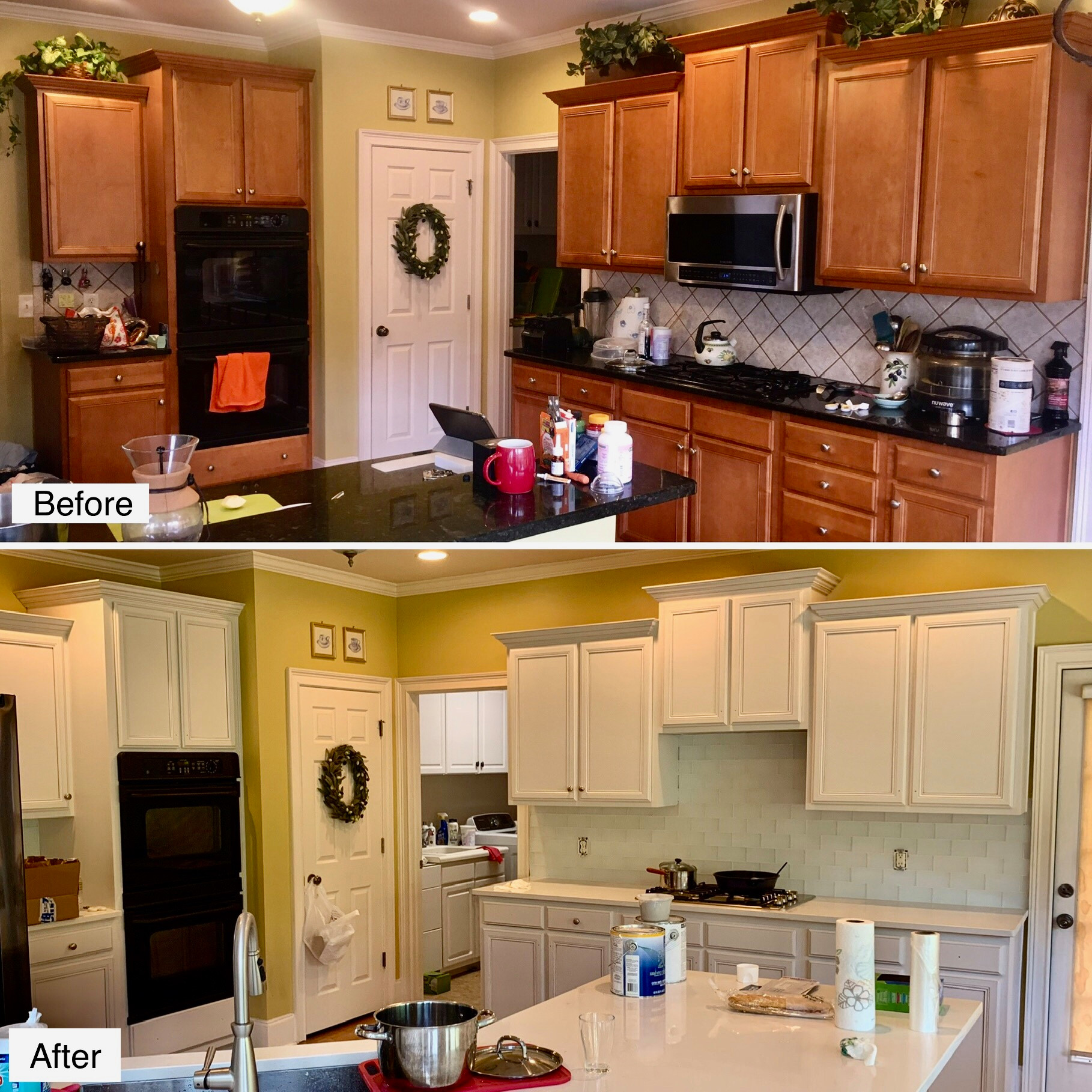 Before/After Kitchen cabinets