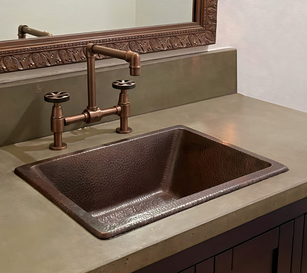 Hawking 17" Dual Flex Bathroom Sink in Copper