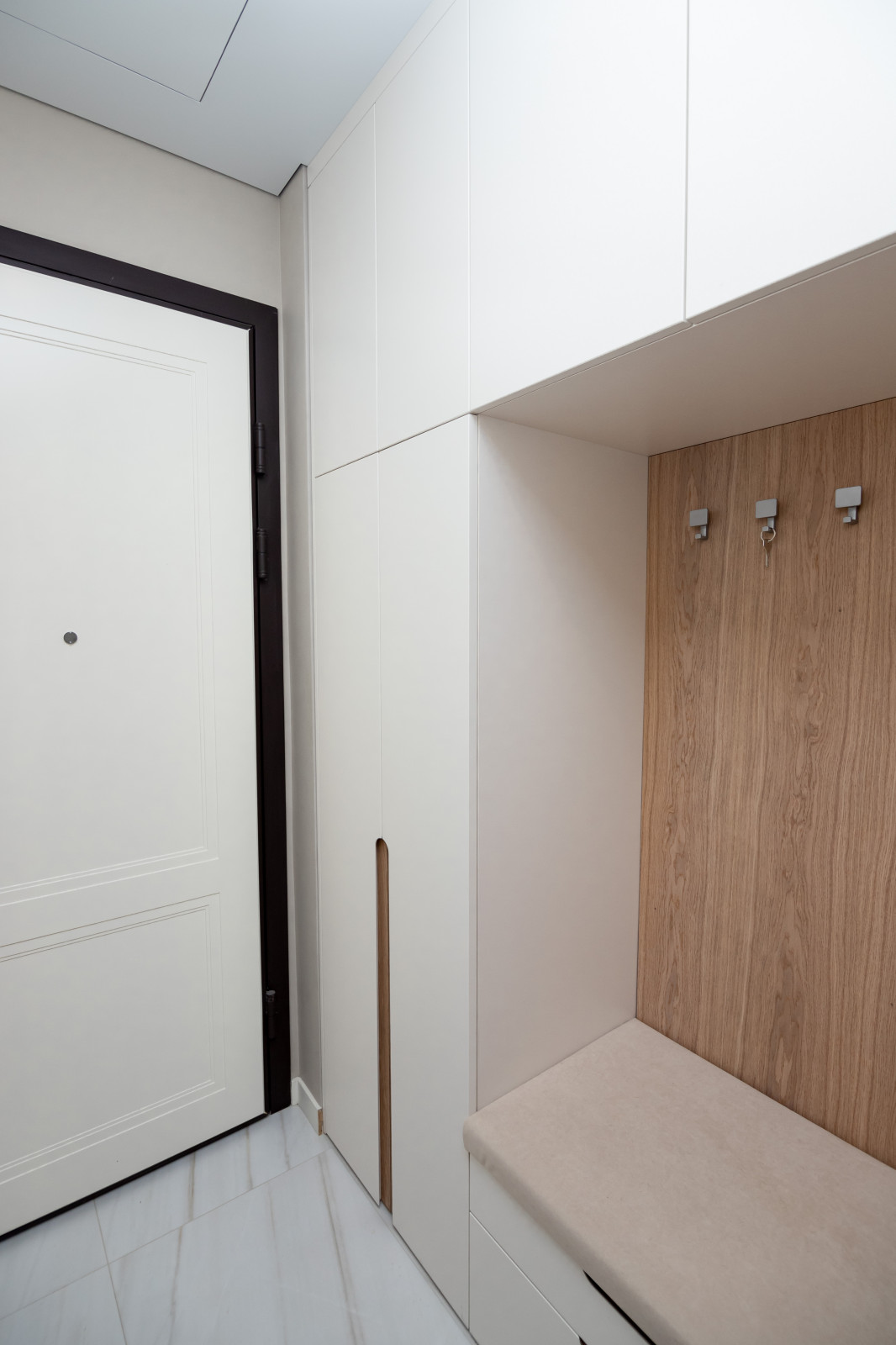 Гардероб и шкаф в прихожую в минималистичном стиле