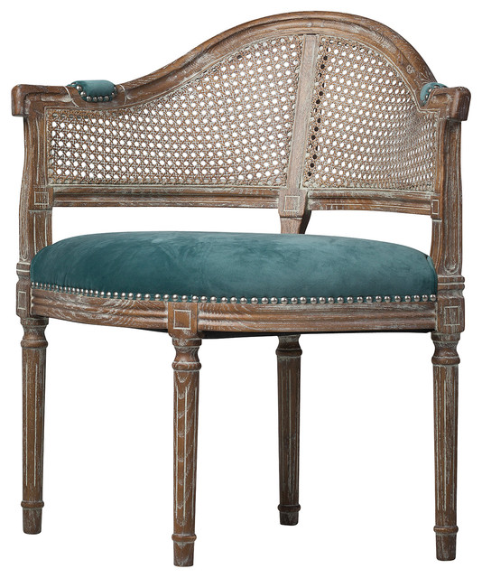 French Cane Back Occasional Chair