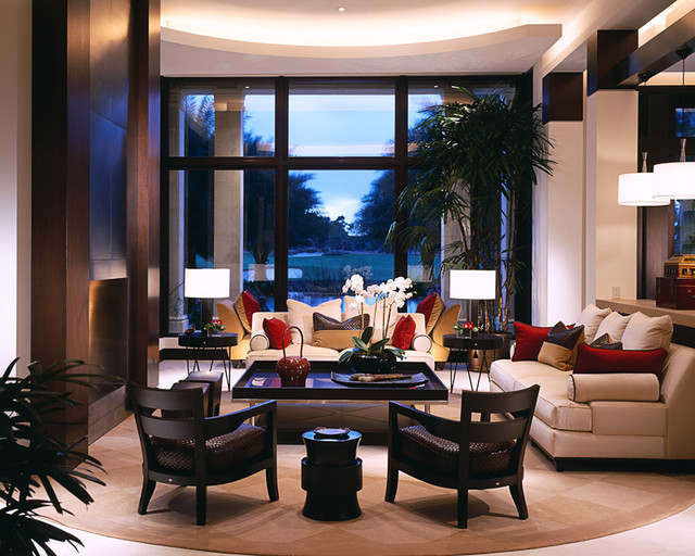 Private Golf Club Jupiter, Florida Contemporary Living Room Miami