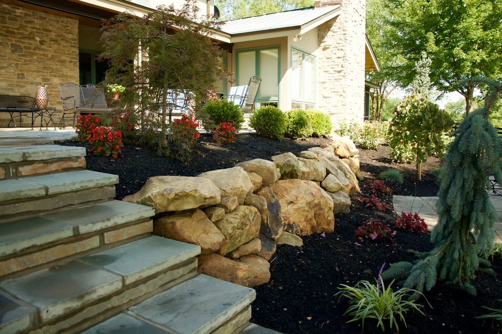 Example of a mountain style home design design in Cincinnati