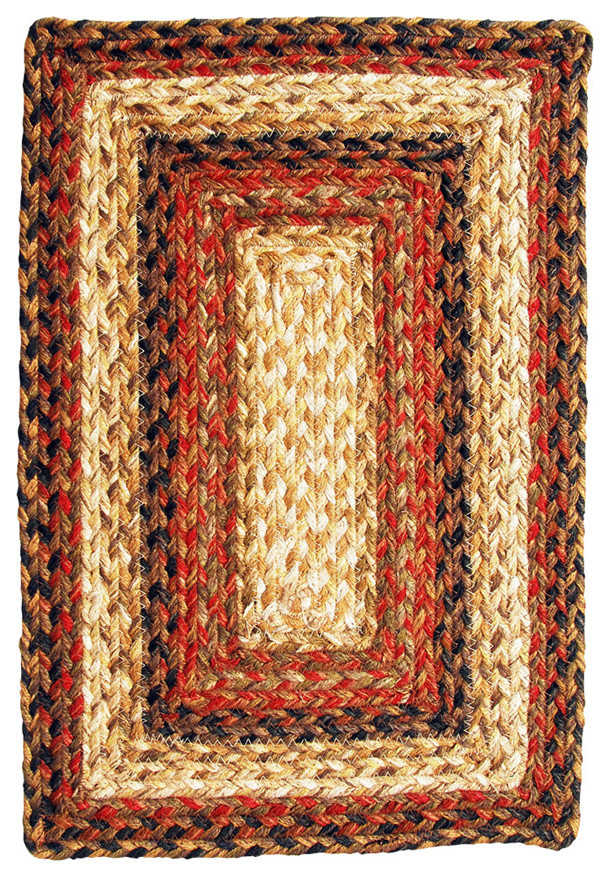 Homespice Decor Russet Jute Braided Placemat 13" x 19" (Rectangle)
