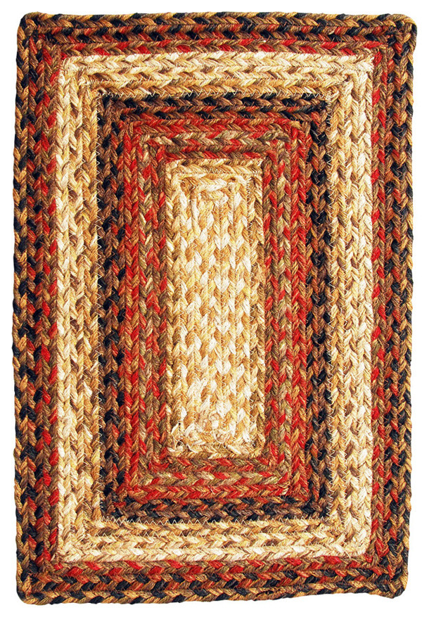 Homespice Decor Russet Jute Braided Placemat 13" x 19" (Rectangle