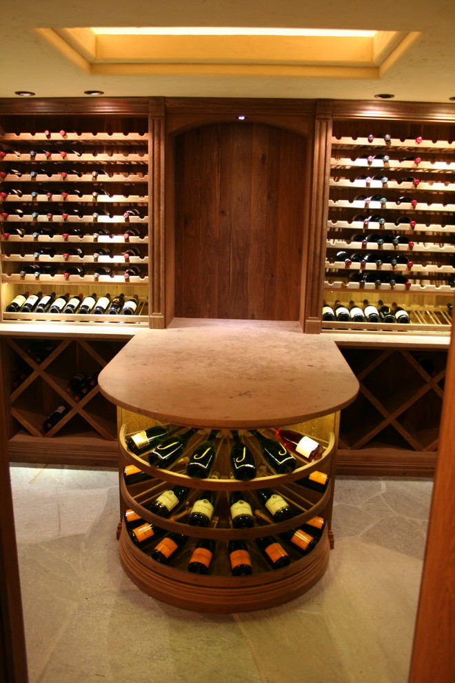 Photo of a traditional wine cellar in Denver.