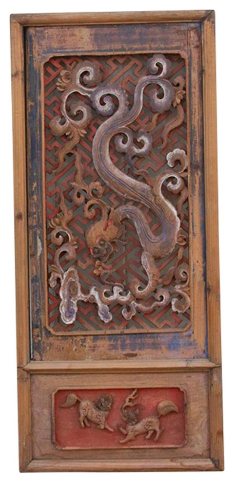 Exceptional Qing Dynasty Carved Window