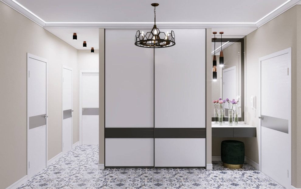 Дизайн интерьера холла в современном стиле