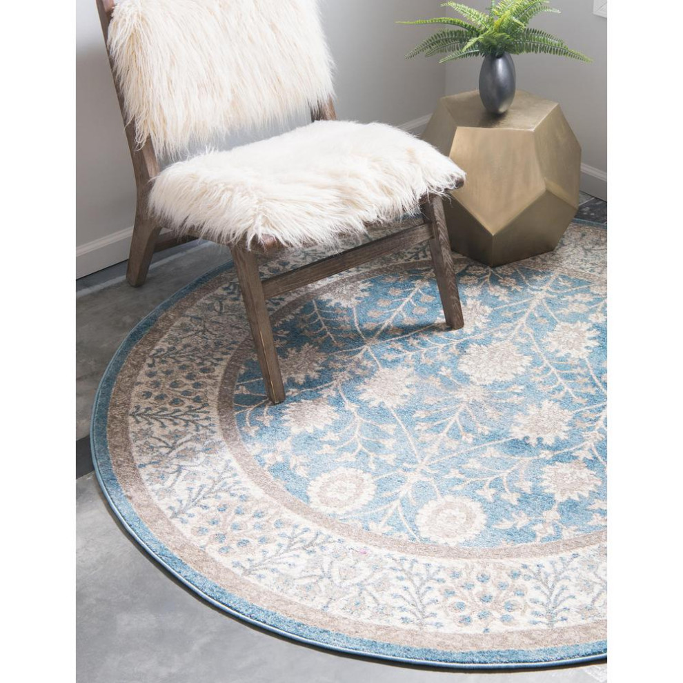 Unique Loom Gneis Salzburg Rug, 5'x5' Traditional Area Rugs by