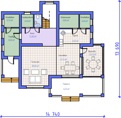 Проект дома Бау 9