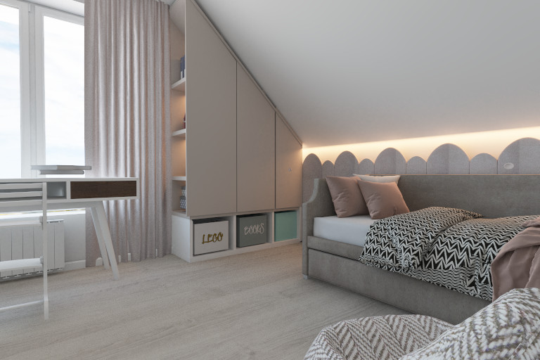 Частный дом для молодого человека.