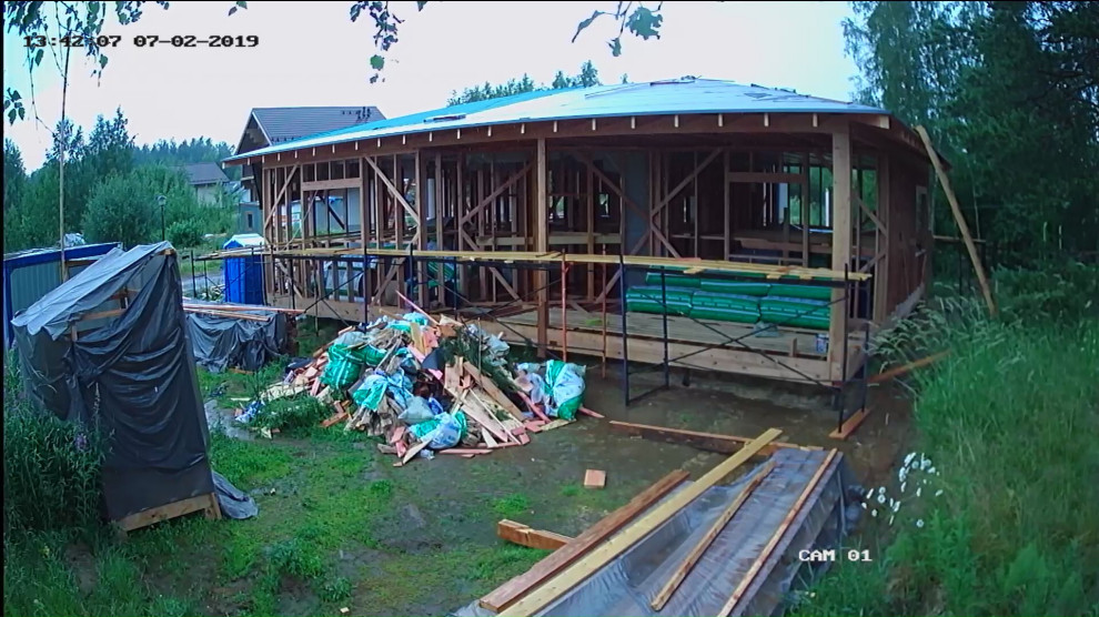 Одноэтажный загородный дом