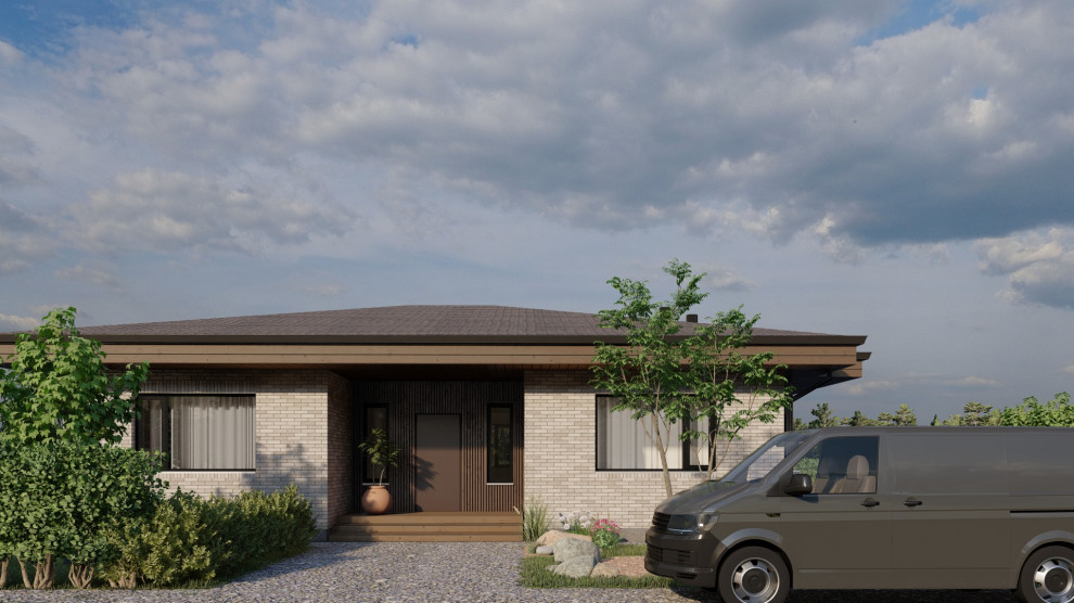 Одноэтажный дом в пос. Зимняя горка