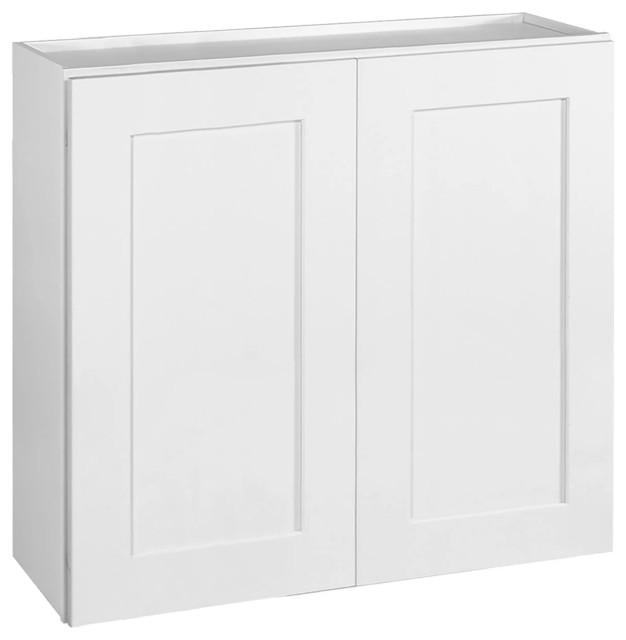 Modern Wall Mounted Storage Framed Doors & 2 Inner Shelves