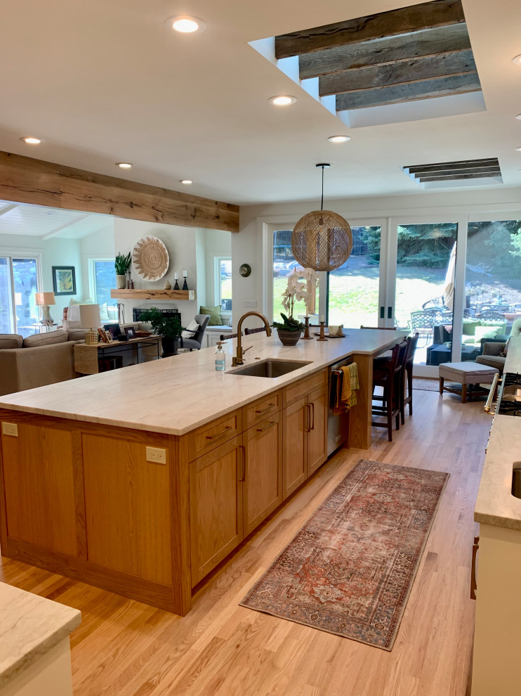 Transitional kitchen photo in Denver