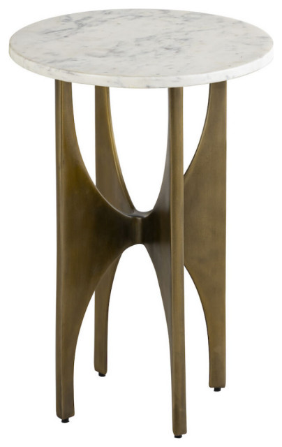 Elroy Accent Table Brass