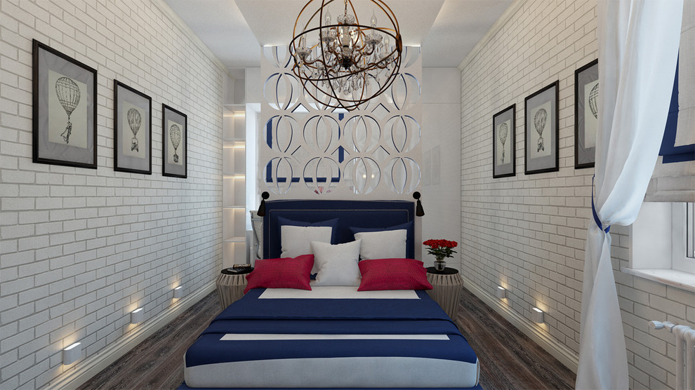 Эскизный дизайн проект спальни для передачи «Квартирный вопрос» (НТВ)