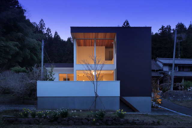 wrap house moderno-fachada