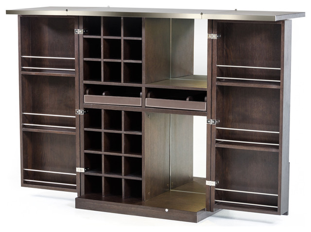 Homeroots Furniture Modern Brown Oak Wine Cabinet Transitional Homeroots Furniture Modern Brown Oak Wine Cabinet