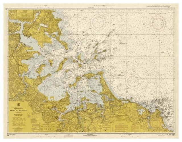 Boston Harbor Nautical Chart