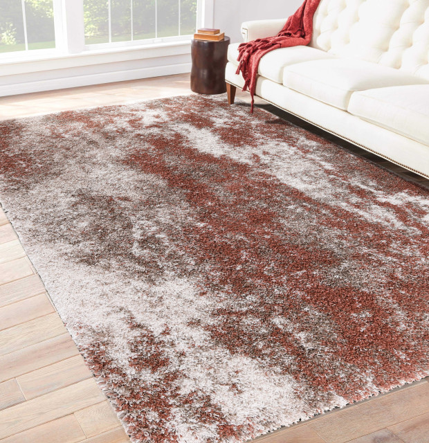 Noori Rug Shag Ridley Rust/Brown Rug, 8'9