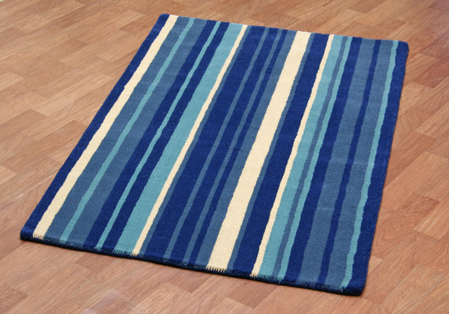Blue Cosmo Rug, 4'x6'