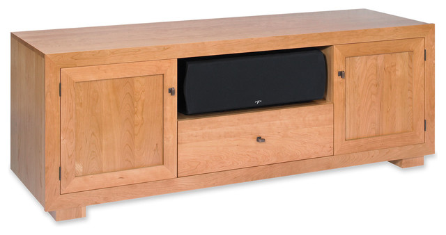 Standout Designs Haven 72" Natural Cherry Solid Wood TV Console