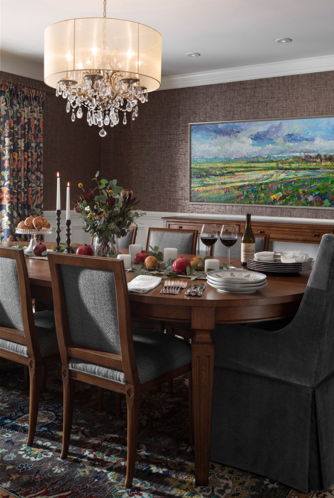 Dining room - transitional dining room idea in Milwaukee