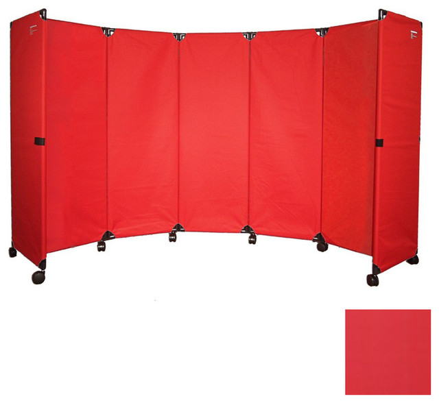 6ft Tall x 10ft Wide Portable Canvas Partition on Wheels - New York - by  Benjamin | Houzz