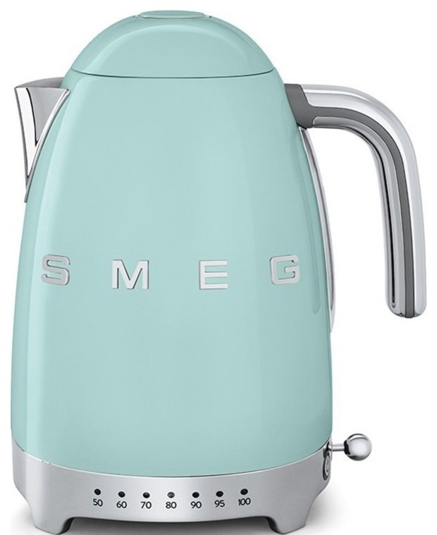 Smeg Pastel Green Stainless Steel 50's Retro Variable Temperature Kettle